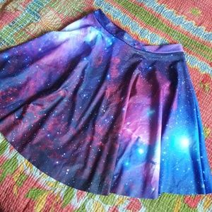 Blackmilk Galaxy Purple Skater Skirt
